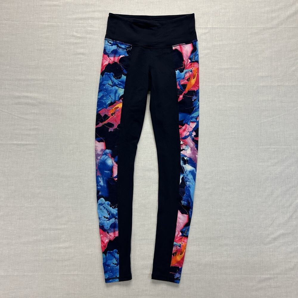 Athleta High Rise Superimpose Chaturanga Tight Leggings Women's XS Athletic Yoga